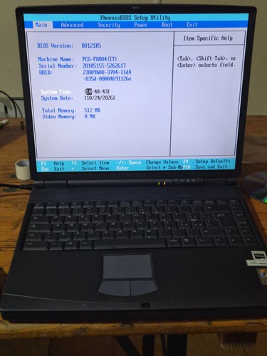 Notebook sony vaio - sony, pcg-9g2m